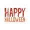 Happy halloween dark font message