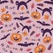 Happy Halloween Funny Vector Repeat Seamless Pattern