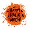 Happy Halloween - handdrawn typography lettering