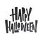 Happy Halloween lettering. Holiday calligraphy for banner, poster, greeting card, party invitation. Vector illustration