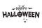 Happy halloween lettering illustration