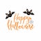 Happy Halloween lettering quote