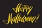 Happy Halloween! modern hand lettering greeting card