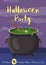 Happy Halloween party cartoon poster