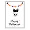 Happy Halloween party poster. Hand drawn placard. Art cover horror night. October 31 holiday evening