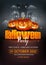 happy Halloween party poster. vector illustration design