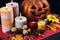 Happy Halloween party table centerpiece