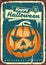 Happy Halloween retro sign