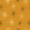 Happy Halloween seamless pattern with cobweb on yellow background