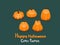 Happy Halloween. Set Candy pumpkins icon. Gift and decorative element on holiday. Vector cartoon Illustration