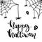 Happy Halloween Text Banner Cute Card design