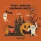 Happy Halloween vector banner. Scary amazing halloween party