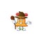 Happy Halloween Witch christmas bell cartoon character style