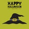 Happy halloween witch hat card