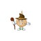 Happy Halloween Witch jicama cartoon character style