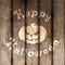 Happy Halloween wooden painted Background