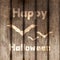 Happy Halloween wooden painted Background