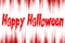 Happy Halloween written on bloody background