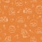 Happy hamsters carrot edition cute seamless pattern