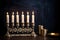 Happy Hanukkah Concept. Hanukkah Background. Hanukkah Theme. Generative Ai