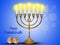 Happy Hanukkah festival lights