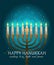 Happy Hanukkah greeting card design, jewish holiday. Vector illustration