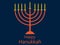 Happy hanukkah. Hanukkah candles. Menorah with nine candles. Vector