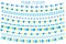 Happy hanukkah set of garlands, bunting, flags. Collection of design elements, decorations for a Jewish holiday