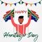 Happy Heritage Day South Africa Vector Illustration