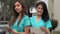 Happy hispanic female nurses