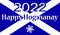 Happy Hogmanay Scottish Flag 2022