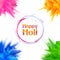 Happy Holi background for color festival of India celebration greetings