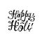 Happy Holi! Hand written inscription