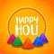 Happy holi stylish yellow festival background design