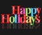 Happy holidays greetings card