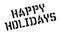 Happy Holidays rubber stamp