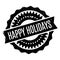 Happy Holidays rubber stamp