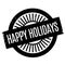 Happy Holidays rubber stamp