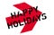 Happy Holidays rubber stamp