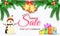 Happy Holidays Sale Banner with 35% Cashback Offer, Snowman, Gif
