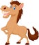 Happy horse cartoon