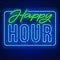 Happy Hour Neon Sign