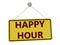 Happy hour sign