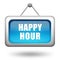 Happy hour sign