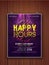 Happy Hours flyer or template.