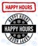 Happy Hours Scratched and Clean Stamp Seals for Xmas