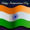 Happy Indepence Day - Bharat - India - Tricolor - Orange - Green - White - Blue