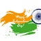 Happy Independence Day of India greeting card