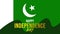 happy independence day pakistan with pakistani flag background (pakistan independence day).