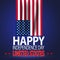 Happy Independence Day United States Wallpaper with Waving Flag. Abstract national holiday